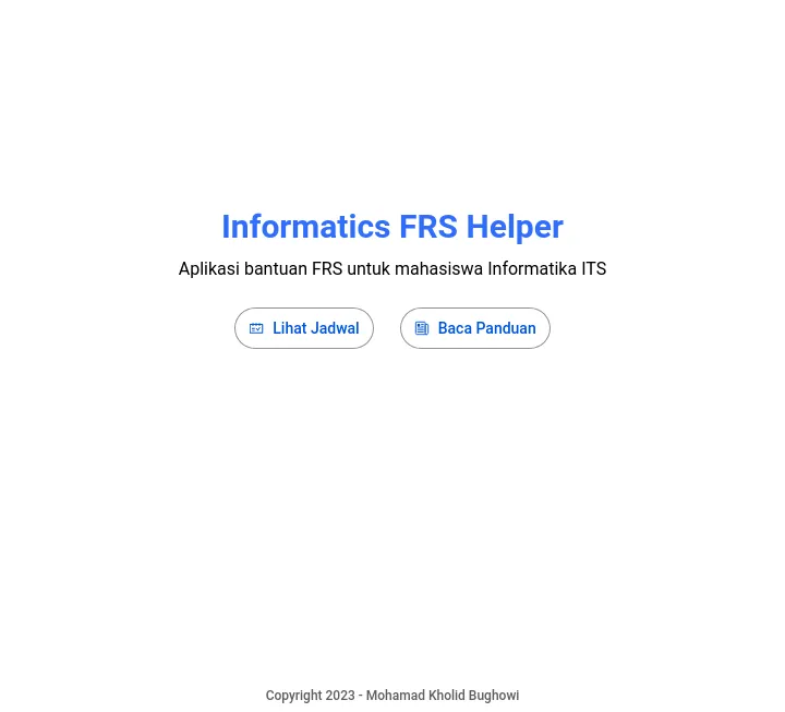 Informatics FRS Helper